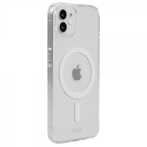 holdit iPhone 12/iPhone 12 Pro Deksel MagSafe Case Hvit Transparent