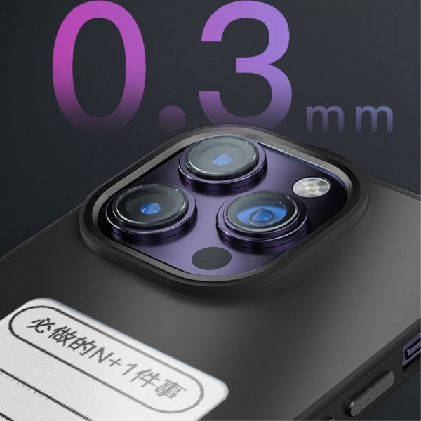 iPhone 12/iPhone 12 Pro Deksel Innebygd skjerm E Ink Case Svart