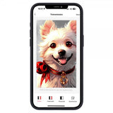 iPhone 12/iPhone 12 Pro Deksel Innebygd skjerm E Ink Case Svart