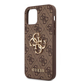 Guess iPhone 12/iPhone 12 Pro Deksel Metal Logo Brun