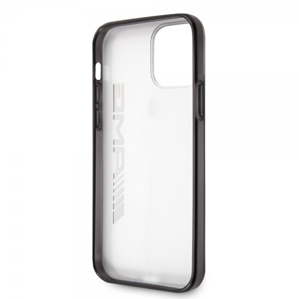 AMG iPhone 12/iPhone 12 Pro Deksel Metallic Svart Transparent
