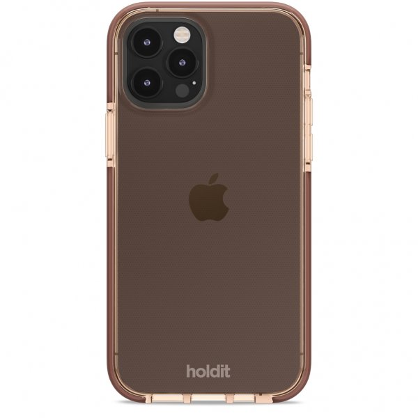holdit iPhone 12/iPhone 12 Pro Deksel Seethru Dark Brown