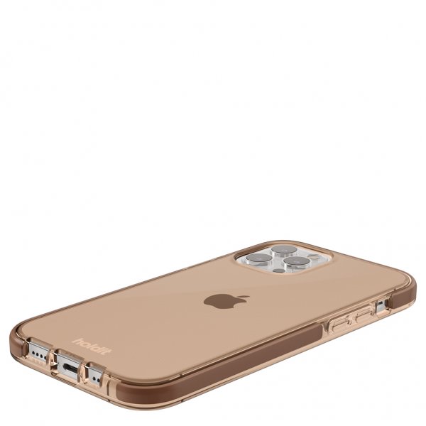 holdit iPhone 12/iPhone 12 Pro Deksel Seethru Dark Brown