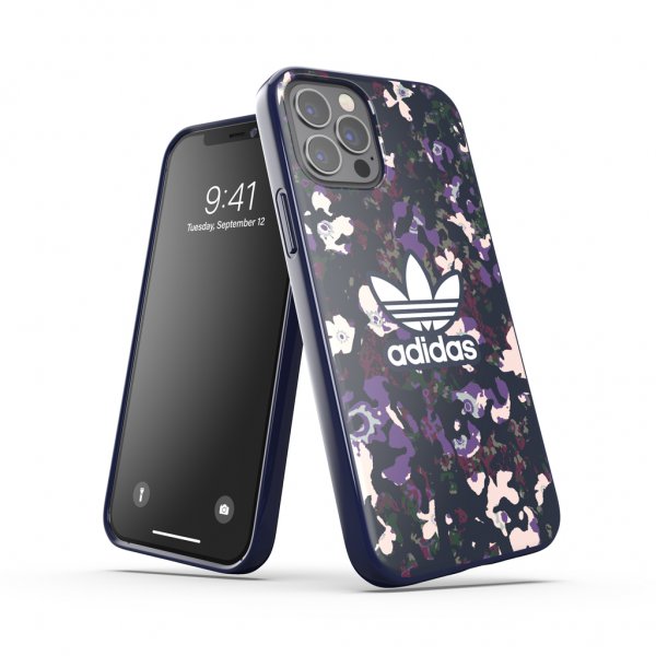 Adidas iPhone 12/iPhone 12 Pro Deksel Snap Etui Grafisk AOP Collegiate Navy/Active Purple