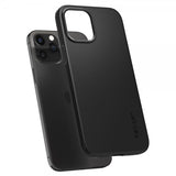 Spigen iPhone 12/iPhone 12 Pro Deksel Thin Fit Svart