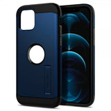 Spigen iPhone 12/iPhone 12 Pro Deksel Tough Armor Navy Blue