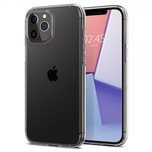 Spigen iPhone 12/iPhone 12 Pro Deksel Ultra Hybrid Crystal Clear