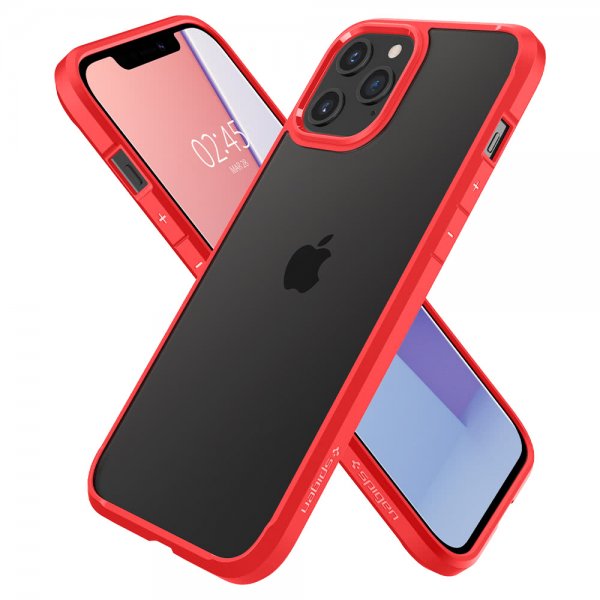 Spigen iPhone 12/iPhone 12 Pro Deksel Ultra Hybrid Rød