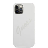 Guess iPhone 12/iPhone 12 Pro Deksel Vintage Silicone Cream