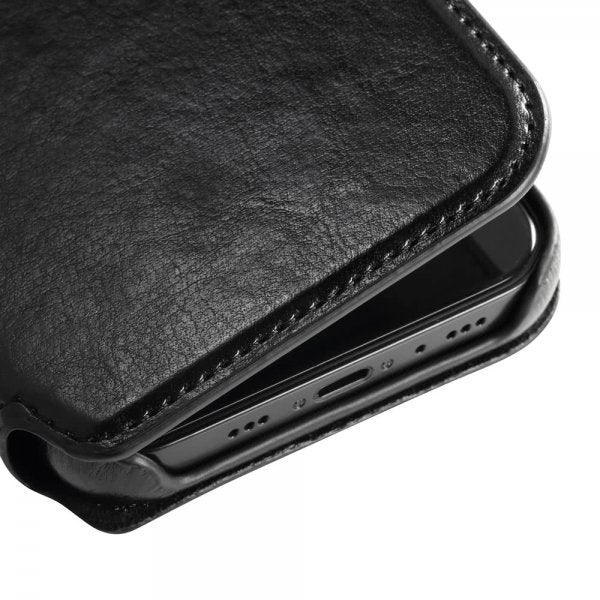holdit iPhone 12/iPhone 12 Pro Etui Berlin Löstagbart Deksel Svart