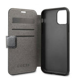 Guess iPhone 12/iPhone 12 Pro Etui Skinntekstur Svart