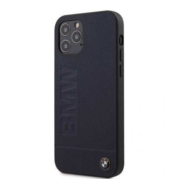 BMW iPhone 12/iPhone 12 Pro Deksel Logo Gravert Navy