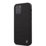 BMW iPhone 12/iPhone 12 Pro Deksel Logo Gravert Svart