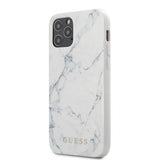 Guess iPhone 12/iPhone 12 Pro Deksel Marble Cover Hvit