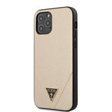 Guess iPhone 12/iPhone 12 Pro Deksel Saffiano V Stitch Gull