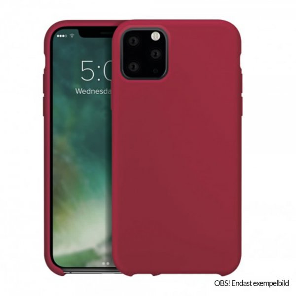 Xqisit iPhone 12/iPhone 12 Pro Deksel Silikoni Case Rød
