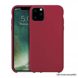 Xqisit iPhone 12/iPhone 12 Pro Deksel Silikoni Case Rød