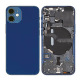iPhone 12 Mini bakside komplett med smådeler - Blå