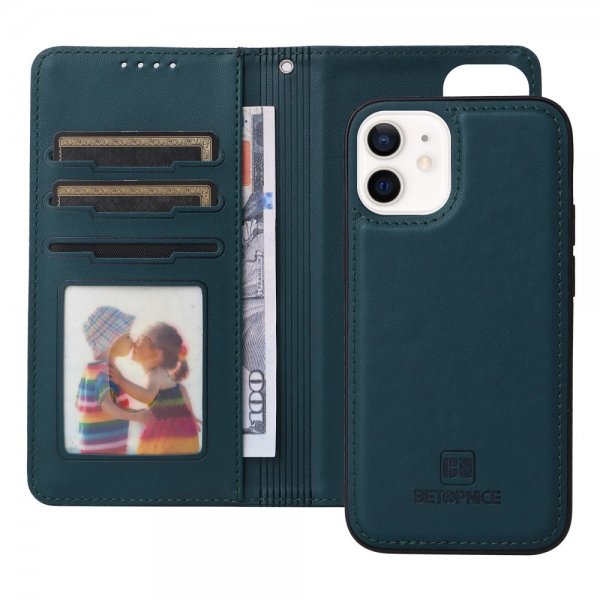 Betopnice iPhone 12 Mini Etui Avtagbart Deksel 005 Blå