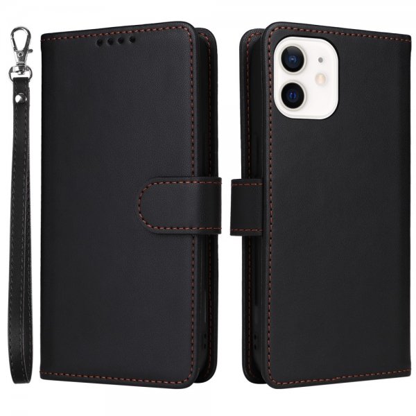 Betopnice iPhone 12 Mini Etui Avtagbart Deksel 005 Svart