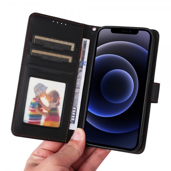 Betopnice iPhone 12 Mini Etui Avtagbart Deksel 005 Svart
