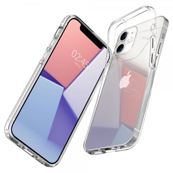 Spigen iPhone 12 Mini Deksel Liquid Crystal Crystal Clear