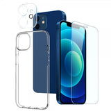Northjo iPhone 12 Mini Deksel med Skjermbeskytter og Kamerabeskytter 3-i-1