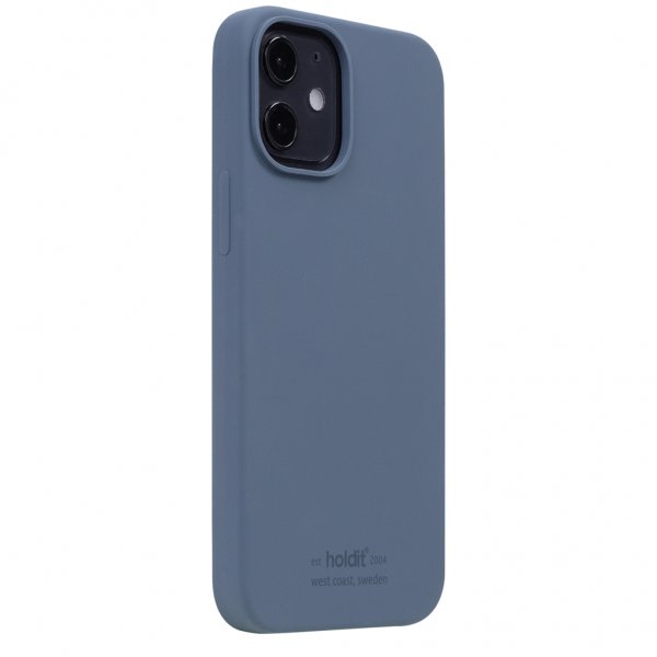 holdit iPhone 12 Mini Deksel Silikon Pacific Blue