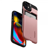 Spigen iPhone 12 Mini Deksel Slim Armor CS Rosegull