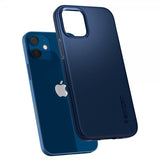 Spigen iPhone 12 Mini Deksel Thin Fit Navy Blue