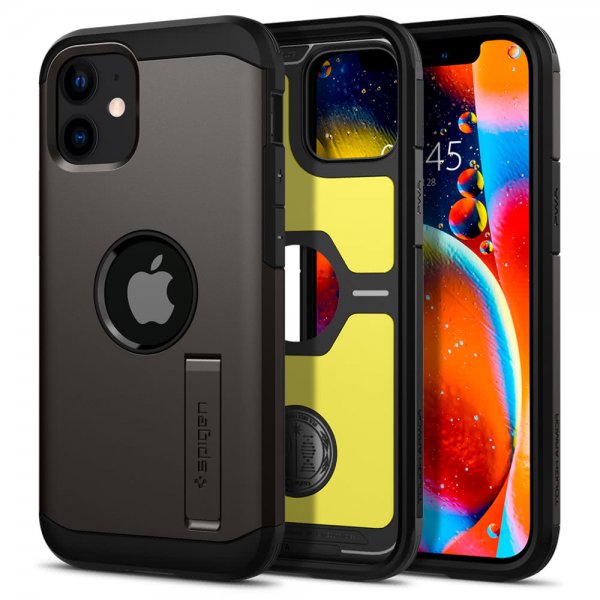 Spigen iPhone 12 Mini Deksel Tough Armor Gunmetal