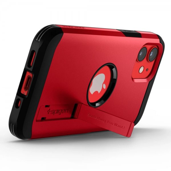 Spigen iPhone 12 Mini Deksel Tough Armor Rød