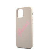 Guess iPhone 12 Mini Deksel Vintage Silicone Grå