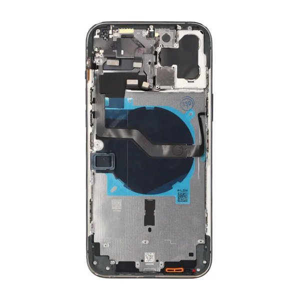 iPhone 12 Pro Max bakside med komplett ramme OEM - blå