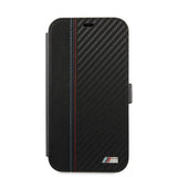 BMW iPhone 12 Pro Max Etui Dynamic Carbon Svart