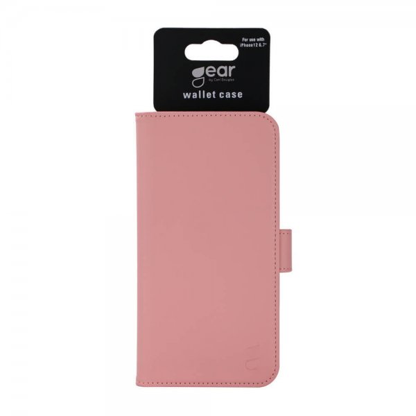 Gear iPhone 12 Pro Max Etui med Kortlomme Rosa