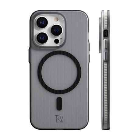 Rvelon iPhone 12 Pro Max Deksel Korrugerte MagSafe Grå