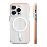 Rvelon iPhone 12 Pro Max Deksel Korrugerte MagSafe Oransje