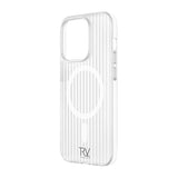 Rvelon iPhone 12 Pro Max Deksel Korrugerte MagSafe Hvit