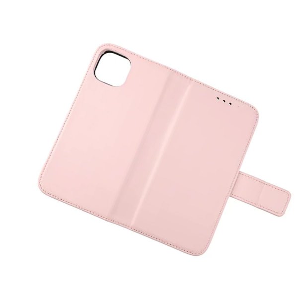 Rvelon iPhone 12 Pro Max Etui Ekte Skinn Rosa