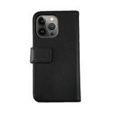 Rvelon iPhone 12 Pro Max Etui Ekte Skinn Svart