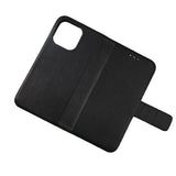 Rvelon iPhone 12 Pro Max Etui Ekte Skinn Svart