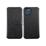 Rvelon iPhone 12 Pro Max Etui Detachable Wallet Case Svart