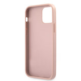 Guess iPhone 12 Pro Max Deksel 4G Logo Saffiano Rosa