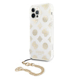 Guess iPhone 12 Pro Max Deksel Chain Peony Gull