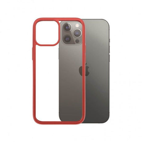 PanzerGlass iPhone 12 Pro Max Deksel ClearCase Color Mandarin Red