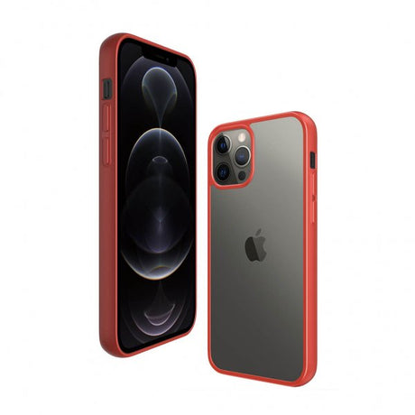 PanzerGlass iPhone 12 Pro Max Deksel ClearCase Color Mandarin Red