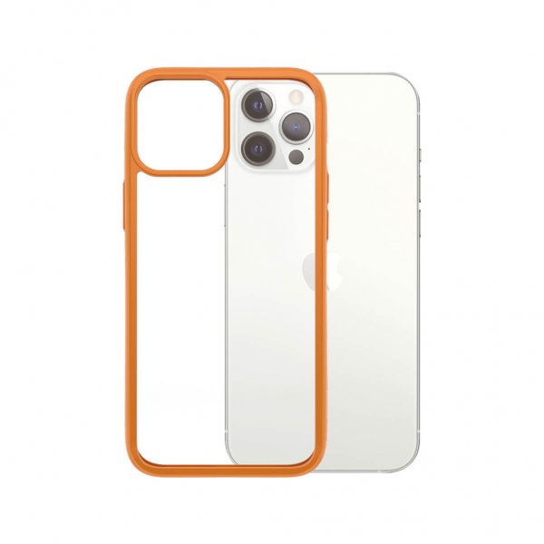 PanzerGlass iPhone 12 Pro Max Deksel ClearCase Color PG Orange