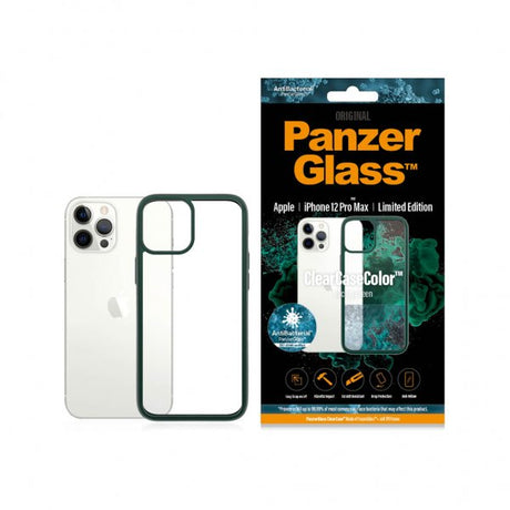 PanzerGlass iPhone 12 Pro Max Deksel ClearCase Color Racing Green