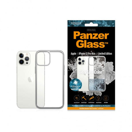 PanzerGlass iPhone 12 Pro Max Deksel ClearCase Color Satin Silver